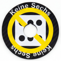 Aufgabenchip Keine Sechs